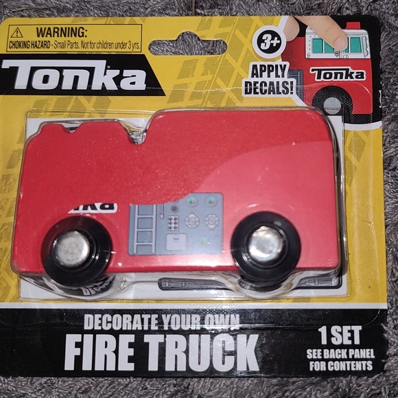 Tonka Decorate Your Own Fire Truck NIP - Picture 1 of 2